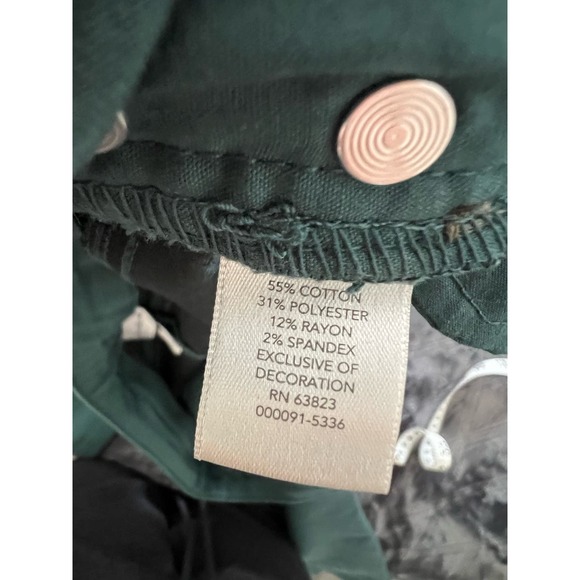 Christopher & Banks Teal Straight Leg Stretchy Size 6 Jeans - Picture 7 of 9